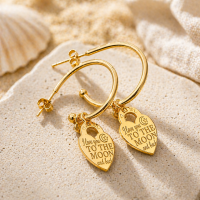 Oorbellen Pipa Gold, JoyJewelleryBali