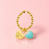 Ring Sandy Bay Resin Gold, JoyJewelleryBali