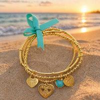 Armbanden Set Sicily Gold, JoyJewelleryBali