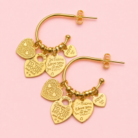 Oorbellen Mini Amar Gold, JoyJewelleryBali