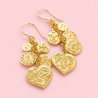 Oorbellen Twirl Gold, JoyJewelleryBali