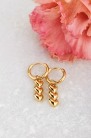 Oorringen met drie hartjes, MyJewellery