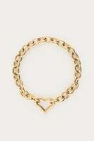 Schakelarmband met hartjes sluiting, MyJewellery