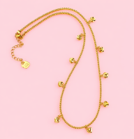 Ketting Holly Heart Gold, JoyJewelleryBali