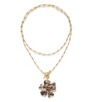 Brown Flower Necklace, Le Veer Jewelry