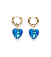 Blue Heart Earrings, Le Veer Jewelry