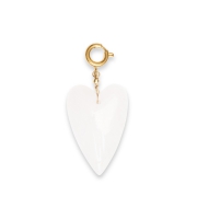 White Heart Charm, Le Veer Jewelry