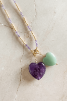 Small Aventurine Heart Charm, Le Veer