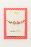 Candy armband love roze, MyJewellery