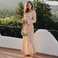 Long Dress Happy Fantasy – Orange, Isla Ibiza Bonita