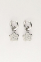 Art oorringen met bloem, MyJewellery