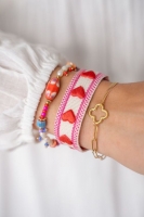 Armband met klaver en verschillende schakels, MyJewellery