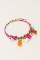 Art paarse touw armband tutti frutti, MyJewellery