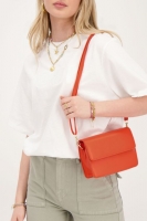 Oranje leather look crossbody tas, MyJewellery