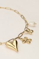 Schakelketting met multi bedels, MyJewellery