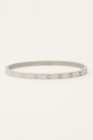 Bangle met gegraveerde hartjes, MyJewellery