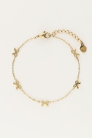 Minimalistische armband met mini strikjes, MyJewellery