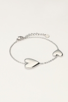 Armband met twee hartjes, MyJewellery