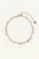 Armband met kleine munten en parels, MyJewelleey