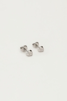 Studs met hartje en strass, MyJewellery