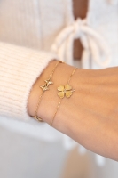 Starry armband met klaver & strass, MyJewellery