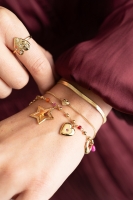 Starry bedelarmband met ster en kralen, MyJewellery