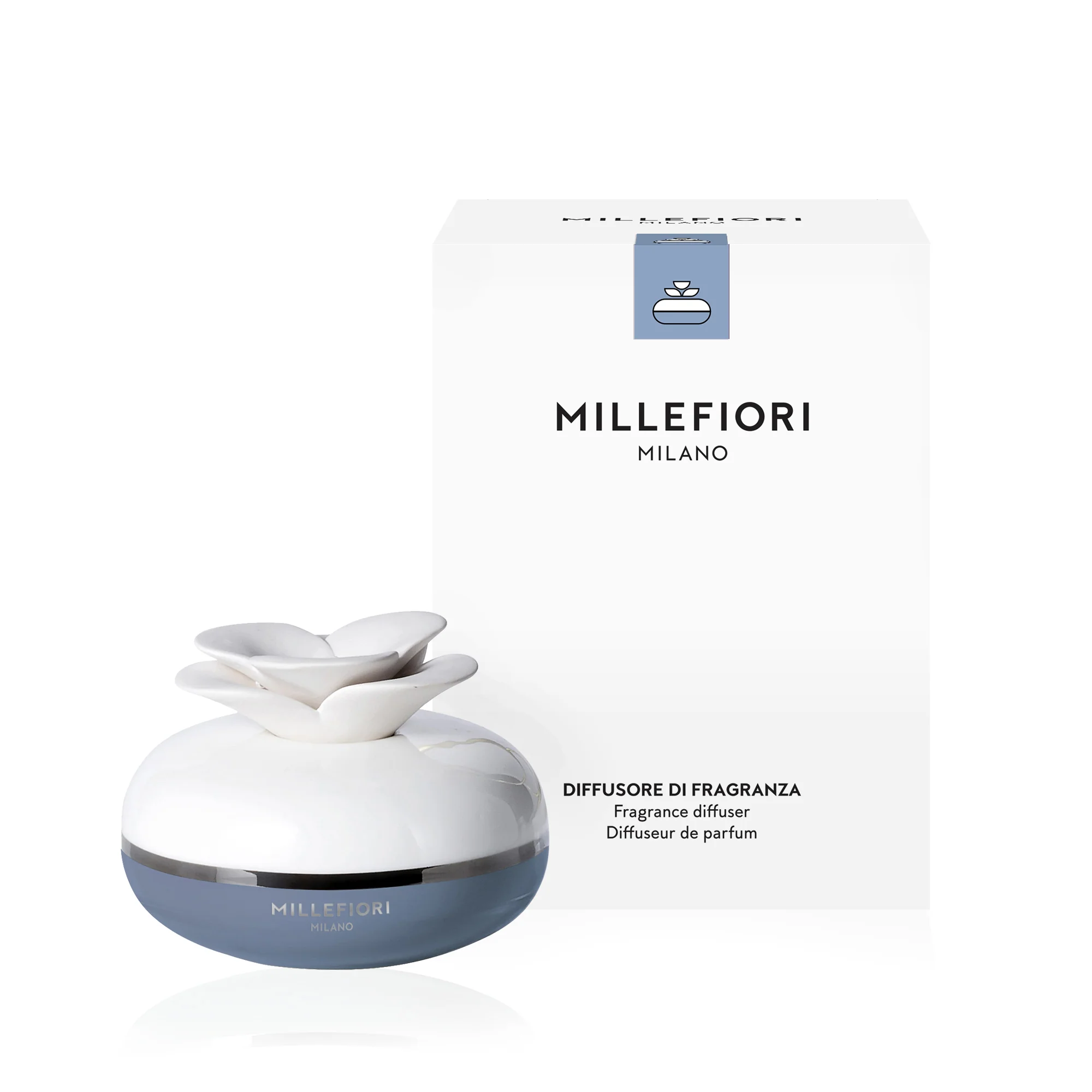 Air Design Flower Diffuser - Blue, Millefiori Milano