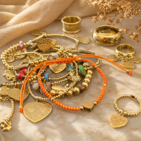 Armband touw love, Marcelina&rsquo;s Pearls