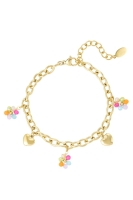 Charm bracelet with colored charms, Marcelina’s Pearls