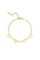 Loving link bracelet - gold, Marcelina’s Pearls