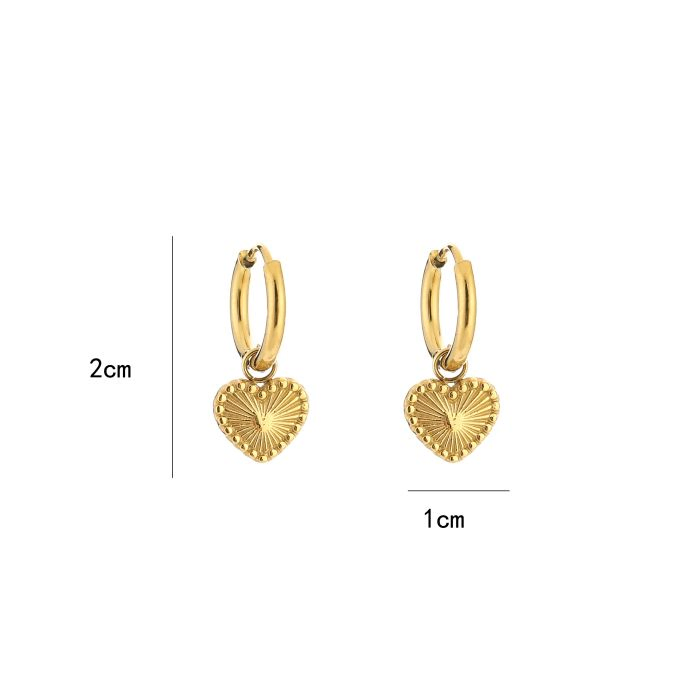 Oorringen met hartje, Marcelina’s Pearls