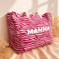 Grote MAMMA draagtas met zebraprint