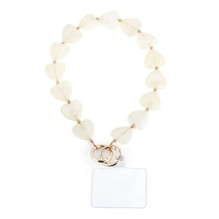 Telefoonkoord met Grote Hartjes, Marcelina&rsquo;s Pearls