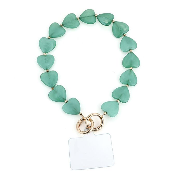 Telefoonkoord met Grote Hartjes, Marcelina&rsquo;s Pearls