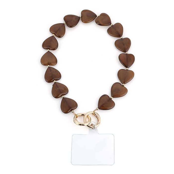 Telefoonkoord met Grote Hartjes, Marcelina&rsquo;s Pearls