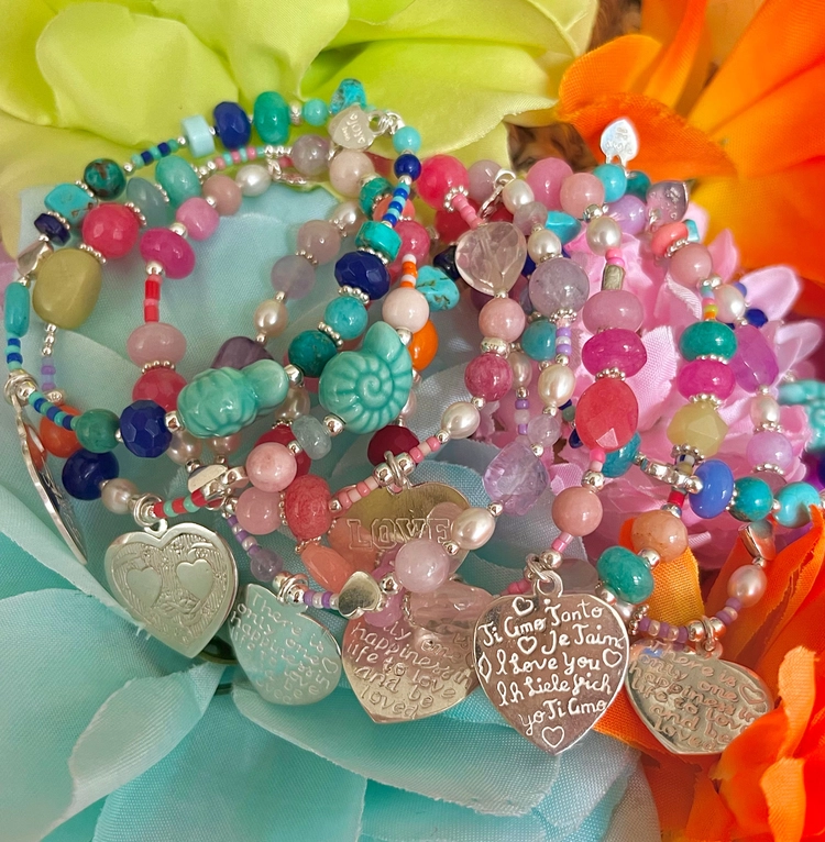 Armband Bamba Colori Mixed Pink, JoyJewelleryBali