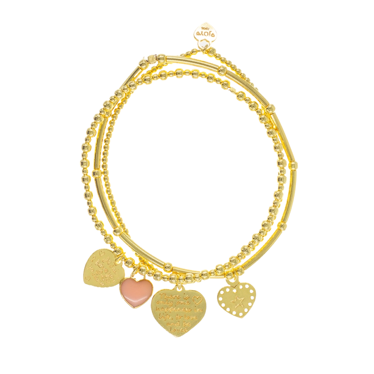 Armbanden Set Sicily Pink Gold, JoyJewelleryBali