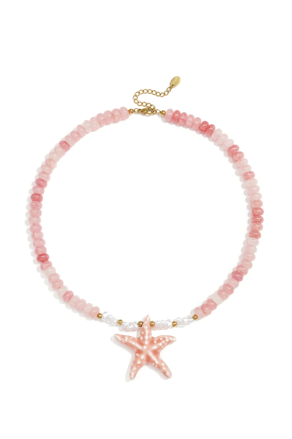 Glazen Kralenketting Starfish, Marcelina&rsquo;s Pearls