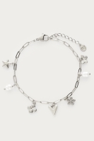 Minimalistische schakelarmband met zeven bedels, MyJewellery