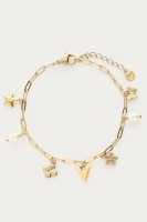 Minimalistische schakelarmband met zeven bedels, MyJewellery