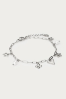 Minimalistische schakelarmband met zeven bedels, MyJewellery