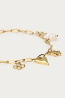 Minimalistische schakelarmband met zeven bedels, MyJewellery