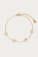 Armband met mini open hartjes, MyJewellery