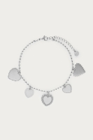 Love armband met vijf hartjes, MyJewellery