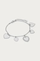 Love armband met vijf hartjes, MyJewellery